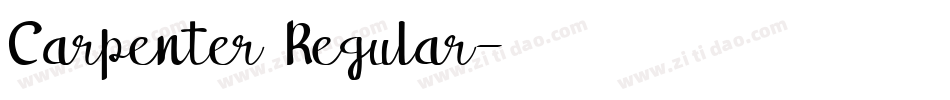 Carpenter Regular字体转换